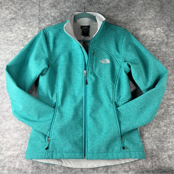 The North Face Apex Bionic Softshell Cold Weather Jacket Women’s M Teal 5 Pocket - Picture 7 of 14